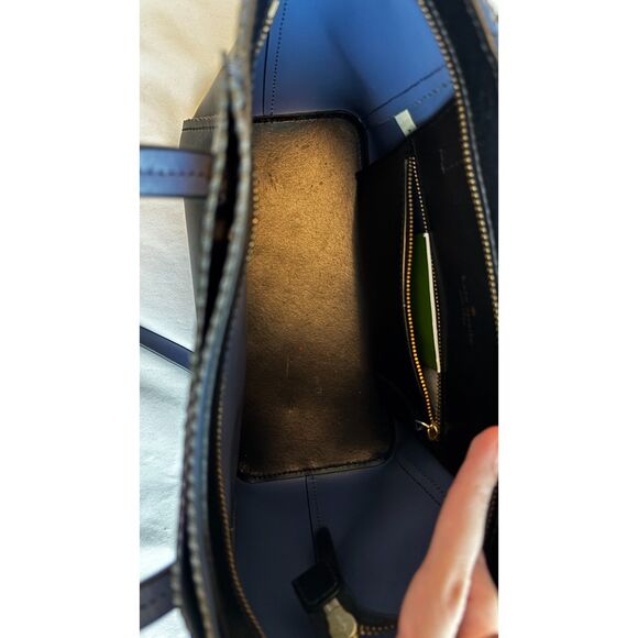 Black & Blue Leather Kate Spade Purse - Picture 7 of 7